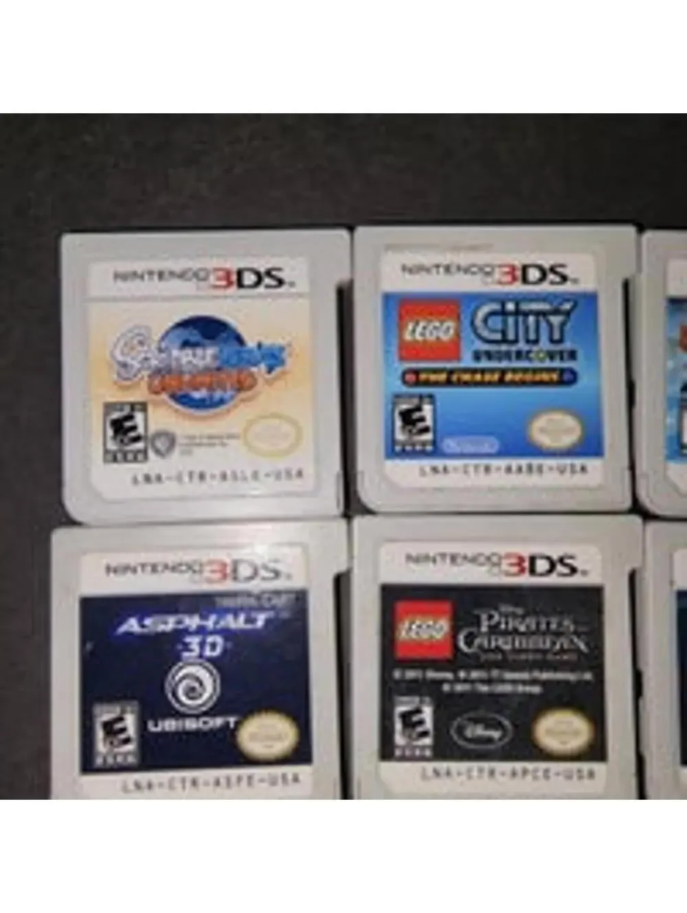 Nintendo 3DS Video Games Lot of 6 Cartridges